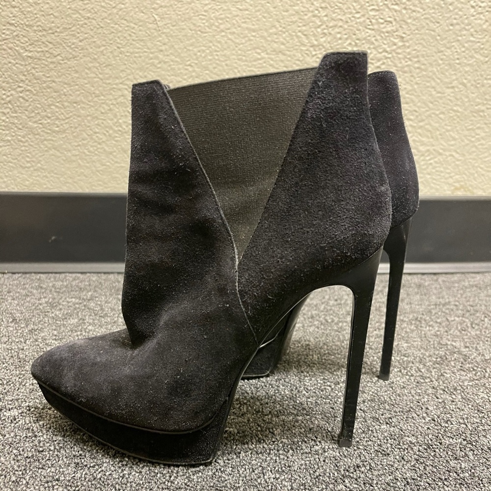 Saint Laurent Ankle Boots Suede Size 38